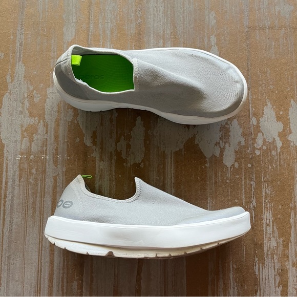 OOFOS Shoes Oofos Oomg Eezee Low Slip On Shoes Gray Comfort Walking